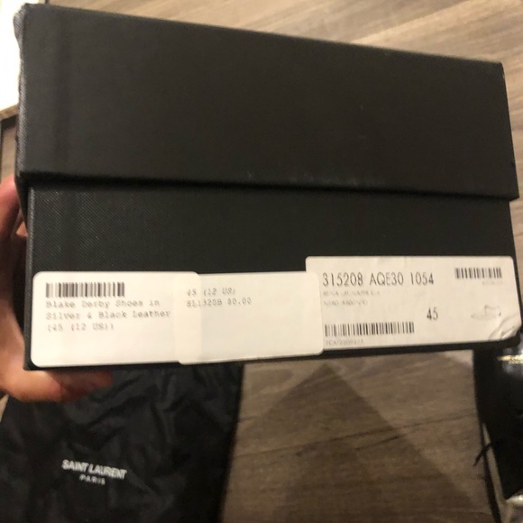 Saint Laurent Blake derby silver black - Picture 5 of 8